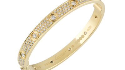 Content image for cartier love bracelet yellow gold diamonds